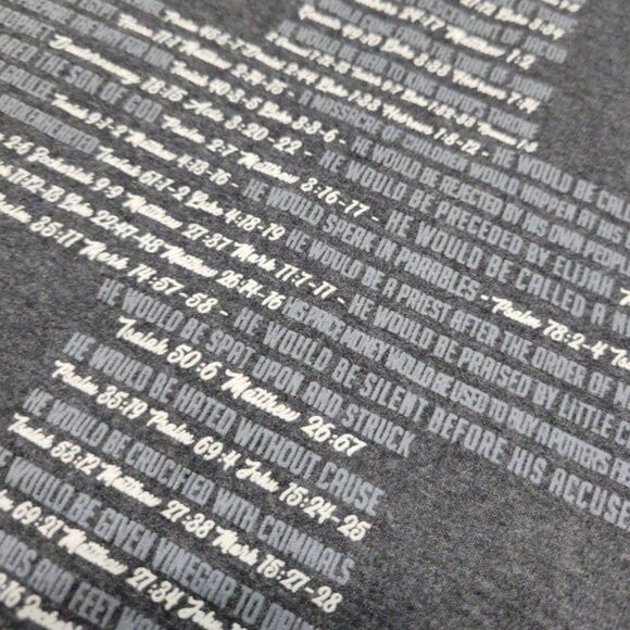 Delta Pro Weight Shirt Size 3XL Jesus Tee Holy Cross Bible Verses Graphic Print - Picture 5 of 7